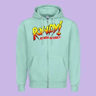 Ronda Rousey Merch Rowdy Ronda Rousey Shirt Zipper Hoodie Designed By Inspiradesign