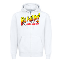 White Ronda Rousey Merch Rowdy Ronda Rousey Shirt Zipper Hoodie - InspiraDesign