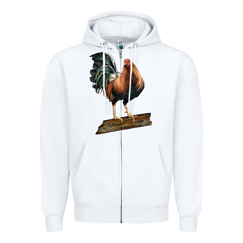 American Game Rooster Standing Zipper Hoodie by LillyAllenDesigns | Teevron