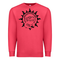 Cardinal Authentic Church Of The Toad Of Light Psychedlic Frog Licking (Distres Premium Sweatshirt - DesignPulse