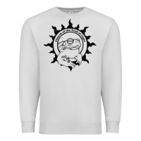 Dove Grey Authentic Church Of The Toad Of Light Psychedlic Frog Licking (Distres Premium Sweatshirt - DesignPulse