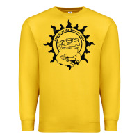 Lemon Authentic Church Of The Toad Of Light Psychedlic Frog Licking (Distres Premium Sweatshirt - DesignPulse