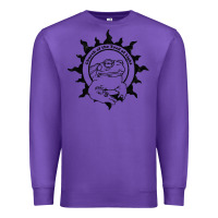 Purple Authentic Church Of The Toad Of Light Psychedlic Frog Licking (Distres Premium Sweatshirt - DesignPulse
