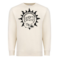 Sandshell Authentic Church Of The Toad Of Light Psychedlic Frog Licking (Distres Premium Sweatshirt - DesignPulse