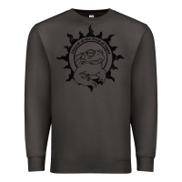 Smoke Authentic Church Of The Toad Of Light Psychedlic Frog Licking (Distres Premium Sweatshirt - DesignPulse