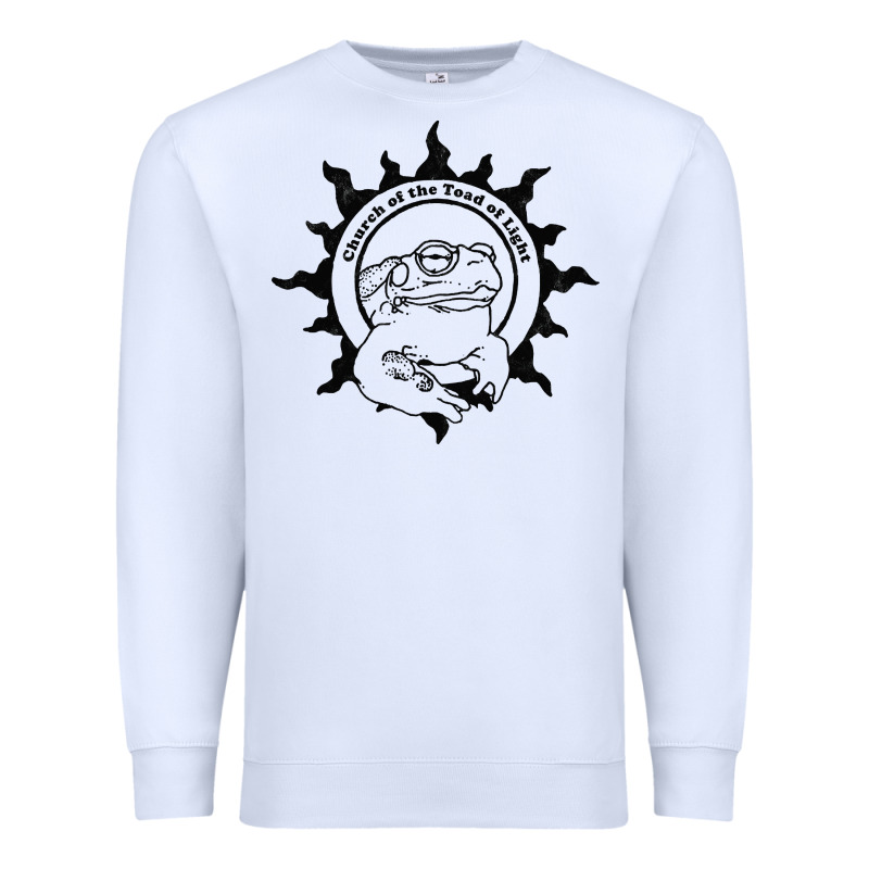 Authentic Church Of The Toad Of Light Psychedlic Frog Licking (distres Premium Sweatshirt by DesignPulse | Teevron