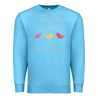 Ocean Blue At My Age I need Glasses Premium Sweatshirt - DesignPulse