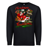 Black louisiana christmas with  afro santa Premium Sweatshirt - BarkalooDesign