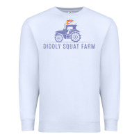 White diddly farm for men and women Premium Sweatshirt - DesignPulse