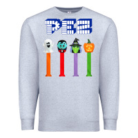 Heather Grey halloween pez Premium Sweatshirt - trangStudio