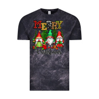 Cloud Black merry christmas gnomes Vintage Tee - CowGirlArtShop