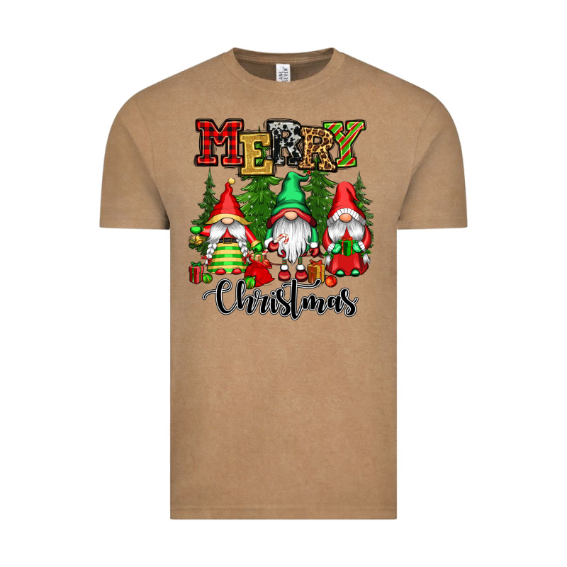Merry Christmas Gnomes Vintage Tee by CowGirlArtShop | Teevron