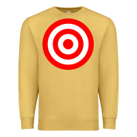 Antique Gold bullseye target red & white rings target Premium Sweatshirt - DesignPulse