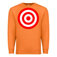 Carrot bullseye target red & white rings target Premium Sweatshirt - DesignPulse