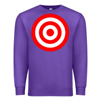 Purple bullseye target red & white rings target Premium Sweatshirt - DesignPulse