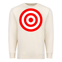 Sandshell bullseye target red & white rings target Premium Sweatshirt - DesignPulse