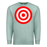 Seafoam bullseye target red & white rings target Premium Sweatshirt - DesignPulse