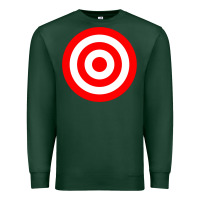 Sports Green bullseye target red & white rings target Premium Sweatshirt - DesignPulse