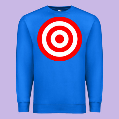 Bullseye Target Red & White Rings Target Premium Sweatshirt Designed By Designpulse