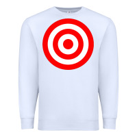 White bullseye target red & white rings target Premium Sweatshirt - DesignPulse