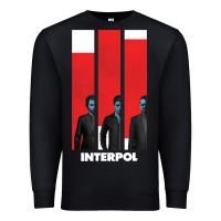 Black INTERPOL BAN Premium Sweatshirt - DesignPulse