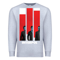 Heather Grey INTERPOL BAN Premium Sweatshirt - DesignPulse