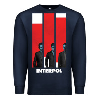 Navy INTERPOL BAN Premium Sweatshirt - DesignPulse