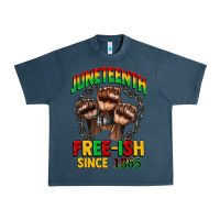 Midnight Navy juneteenth free ish since 1865 Urban Heavy Tee - CowGirlArtShop