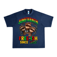 Navy juneteenth free ish since 1865 Urban Heavy Tee - CowGirlArtShop