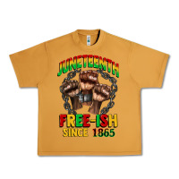 Peanut Butter juneteenth free ish since 1865 Urban Heavy Tee - CowGirlArtShop