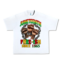 White juneteenth free ish since 1865 Urban Heavy Tee - CowGirlArtShop