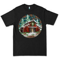 Black Barn Christmas Premium Tee - RanaPortraitStore