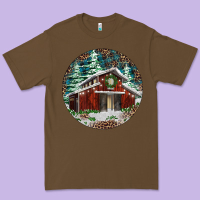 Barn Christmas Premium Tee Designed By Ranaportraitstore