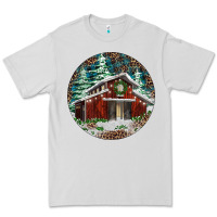 Dove Grey Barn Christmas Premium Tee - RanaPortraitStore