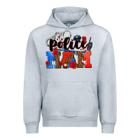Heather Grey police mom Urban Hoodie - AdoDesignShop