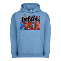 Pigment Pebble Blue police mom Urban Hoodie - AdoDesignShop