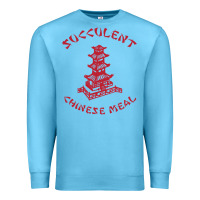 Ocean Blue SUCCULENT CHINESE MEAL CHINESE TAKE OUT TAKE AWAY Premium Sweatshirt - DesignPulse