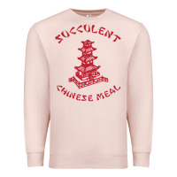Pale Pink SUCCULENT CHINESE MEAL CHINESE TAKE OUT TAKE AWAY Premium Sweatshirt - DesignPulse