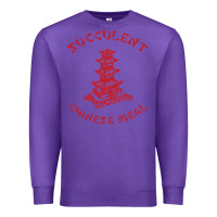 Purple SUCCULENT CHINESE MEAL CHINESE TAKE OUT TAKE AWAY Premium Sweatshirt - DesignPulse