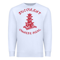 White SUCCULENT CHINESE MEAL CHINESE TAKE OUT TAKE AWAY Premium Sweatshirt - DesignPulse