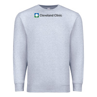 Heather Grey Cleveland clinic Premium Sweatshirt - DesignPulse