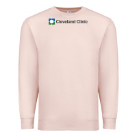 Pale Pink Cleveland clinic Premium Sweatshirt - DesignPulse