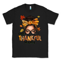 Black one thankful mama afro messy bun Classic Tee - texasbilliewilder