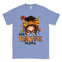 Colony Blue one thankful mama afro messy bun Classic Tee - texasbilliewilder