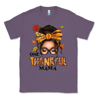 Lavender one thankful mama afro messy bun Classic Tee - texasbilliewilder