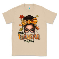 Mushroom one thankful mama afro messy bun Classic Tee - texasbilliewilder