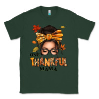 Sports Green one thankful mama afro messy bun Classic Tee - texasbilliewilder