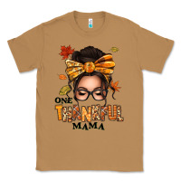 Toasted Coconut one thankful mama afro messy bun Classic Tee - texasbilliewilder