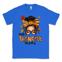 True Royal one thankful mama afro messy bun Classic Tee - texasbilliewilder
