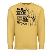 Antique Gold New Hump day camel Guess What Day Premium Sweatshirt - DesignPulse